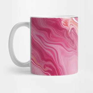 Pink Swirl Acrylic Pour Mug